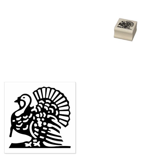 Thanksgiving Turkije Leuk Kinder DIY Art Craft Cus Rubberstempel (Gestempeld)