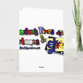 Thanksgiving Turkije Leven zal grappige cadeautjes Feestdagen Kaart (Achterkant)