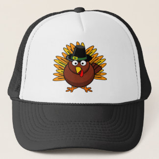Thanksgiving Turkije Logo Creëer van Vakantiegiste Trucker Pet