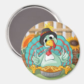 Thanksgiving Turkije Magneet (Voorkant / Achterkant)