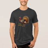 Thanksgiving Turkije Mannen T-Shirt Tri-Bl (Voorkant)