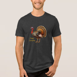 Thanksgiving Turkije Mannen T-Shirt Tri-Bl