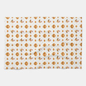 Thanksgiving Turkije Maple Leaves Pattern Theedoek (Horizontaal)