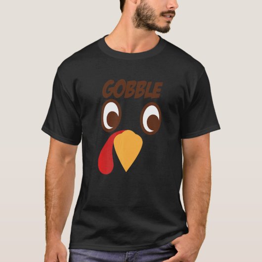Thanksgiving Turkije met Google T-shirt (Voorkant)
