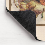  Thanksgiving Turkije met Pilgrim-meisje Muismat (Hoek)