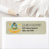 Thanksgiving Turkije met pompoen Etiket (Insitu)