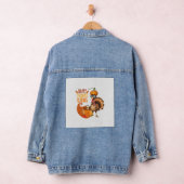 Thanksgiving Turkije met pompoen Pet Denim Jacket (Hangar)
