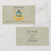 Thanksgiving Turkije met pompoen Visitekaartje (Voorkant / Achterkant)