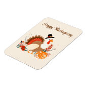Thanksgiving Turkije met pompoenen en herfstverlof Magneet (Linkerzijde)