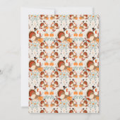 Thanksgiving Turkije met pompoenen, najaar Kaart (Achterkant)