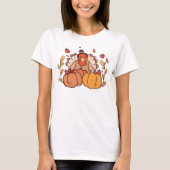 Thanksgiving Turkije met pompoenen T-shirt (Voorkant)