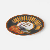 Thanksgiving Turkije met pompoenontwerp Papieren Bordje (Gekanteld)