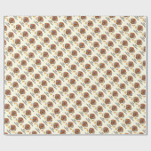 Thanksgiving turkije met vrienden cadeaupapier (Vlak)