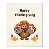 Thanksgiving turkije met vrienden foto afdruk (Voorkant)