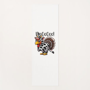 Thanksgiving Turkije Moo Koe Head Funny Herfst Man Yogamat