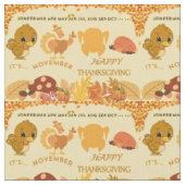 Thanksgiving Turkije naar Dinner Fun ontwerp Stof (Close Up)