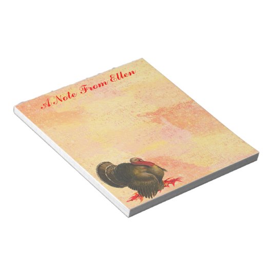 Thanksgiving Turkije Notitieblok (Schuin)