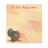 Thanksgiving Turkije Notitieblok (Voorkant)