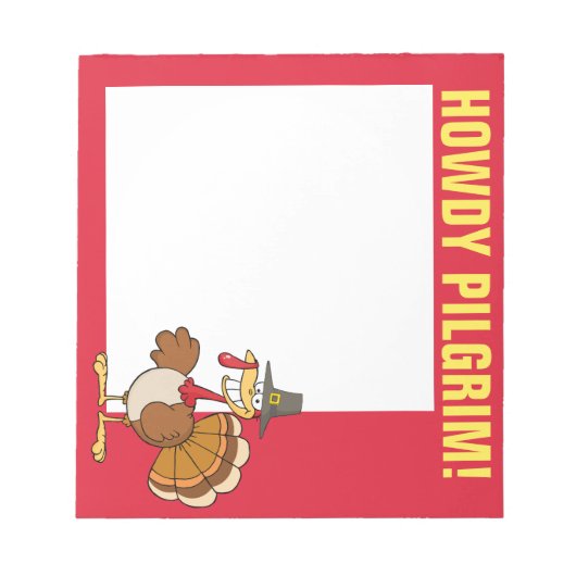 Thanksgiving Turkije Notitieblok (Voorkant)