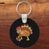 Thanksgiving Turkije Offensief Centrum Football Bo Sleutelhanger (Achterkant)