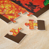 THANKSGIVING TURKIJE OP DE RUN Jigzaadpuzzel Legpuzzel (Zijkant)