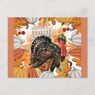Thanksgiving, Turkije op de vlucht, Briefkaart