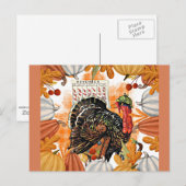  Thanksgiving, Turkije op de vlucht, Briefkaart (Voorkant / Achterkant)