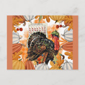 Thanksgiving, Turkije op de vlucht, Briefkaart (Voorkant)