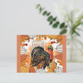  Thanksgiving, Turkije op de vlucht, Briefkaart (Staand voorkant)