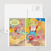 Thanksgiving Turkije op non-actief Cartoon Gifts & Feestdagenkaart (Voorkant / Achterkant)