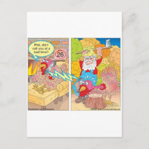 Thanksgiving Turkije op non-actief Cartoon Gifts & Feestdagenkaart