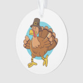 Thanksgiving Turkije ornament (voorkant)