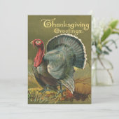  Thanksgiving, Turkije over de Boerderij Feestdagenkaart (Staand voorkant)