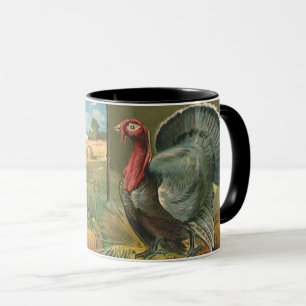 Thanksgiving, Turkije over de Boerderij Mok