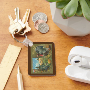  Thanksgiving, Turkije over de Boerderij Sleutelhanger