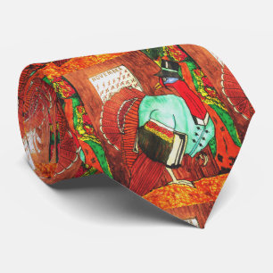 Thanksgiving TURKIJE OVER DE stropdas IN VERBAND M