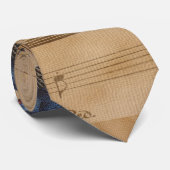 Thanksgiving Turkije over het  muziekblad Stropdas (Opgerold)