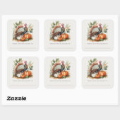 Thanksgiving  Turkije overgebleven Stickers (Vel)