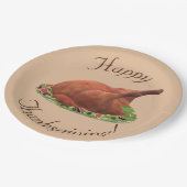 Thanksgiving Turkije Papieren Bordje (Gekanteld)