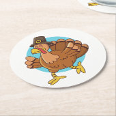 Thanksgiving Turkije papieren onderzetters (Gebogen)