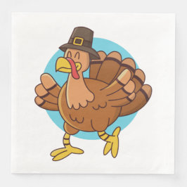 Thanksgiving Turkije papieren servetten