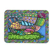 THANKSGIVING TURKIJE, PATCHWORK VEREN, VOLKSKUNST MAGNEET (Horizontaal)