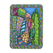 THANKSGIVING TURKIJE, PATCHWORK VEREN, VOLKSKUNST MAGNEET (Verticaal)