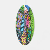 THANKSGIVING TURKIJE, PATCHWORK VEREN, VOLKSKUNST METALEN ORNAMENT (Voorkant links)