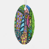 THANKSGIVING TURKIJE, PATCHWORK VEREN, VOLKSKUNST METALEN ORNAMENT (Voorkant Rechts)