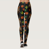 Thanksgiving Turkije patroon Leggings (Achterkant)
