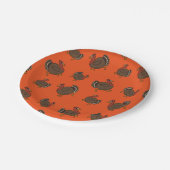 Thanksgiving Turkije Patroon Oranje Papier Bord (Gekanteld)