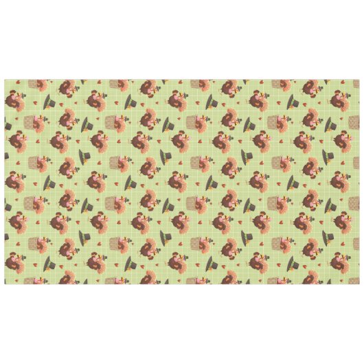 Thanksgiving Turkije & Pelgrim Pet Tafelkleed (Voorkant (Horizontaal))