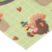 Thanksgiving Turkije & Pelgrim Pet Tafelkleed (Gekanteld)
