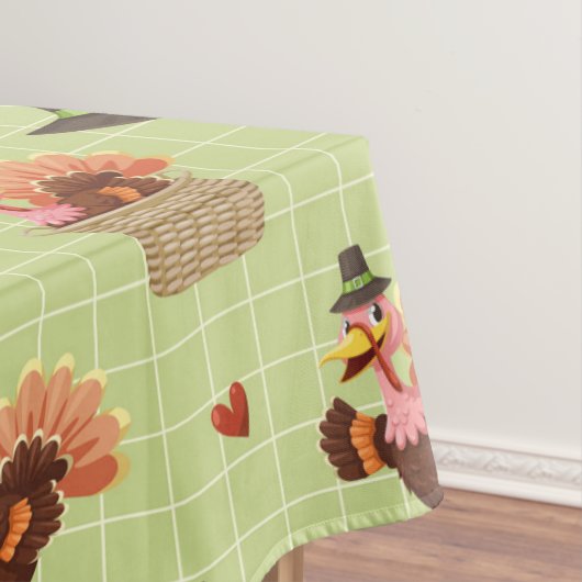 Thanksgiving Turkije & Pelgrim Pet Tafelkleed (Voorbeeld)